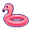 FLAMINGO SWIM RING sprite